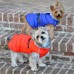 Coral and Blue puffer coats