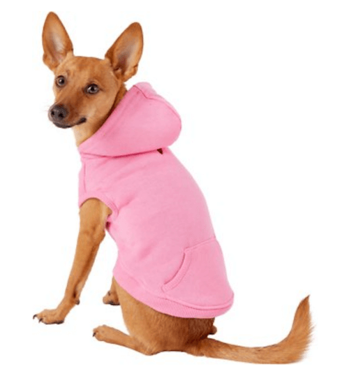 Pink dog hoodie